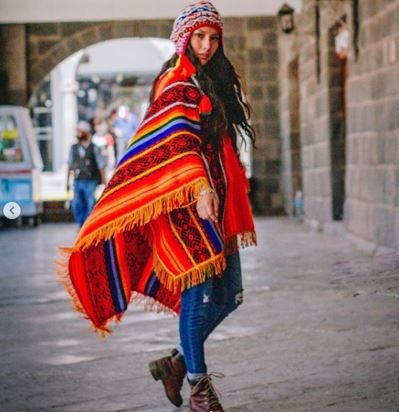 Moeras Blauwdruk De databank Dames poncho Puno - Peruvian poncho - Koop online Peruaanse Alpacawol  kleding < Gratis verzending>